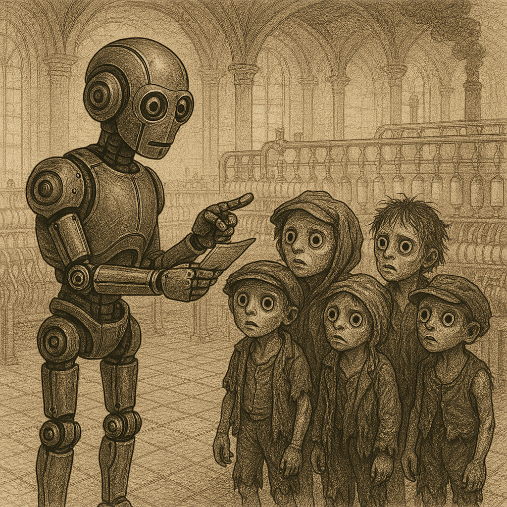 Junior robot instructs children