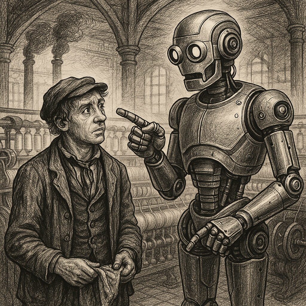 Robot instructs Dickension mill worker